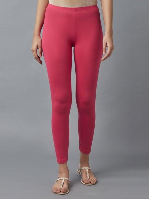 elleven pink plain leggings