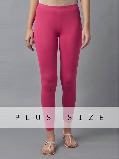 elleven pink plain leggings