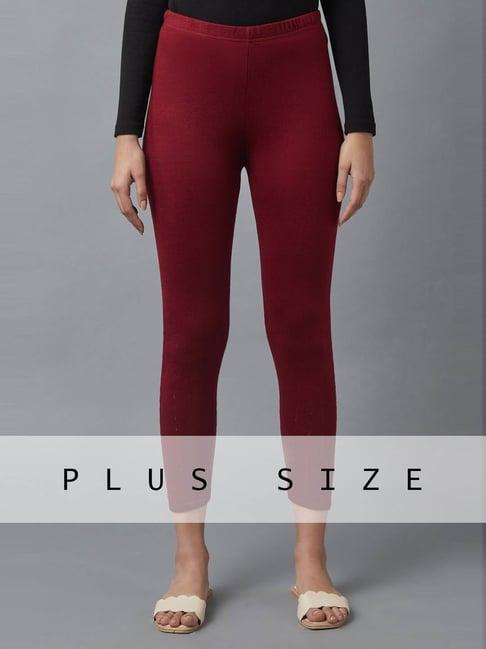 elleven red plain pants