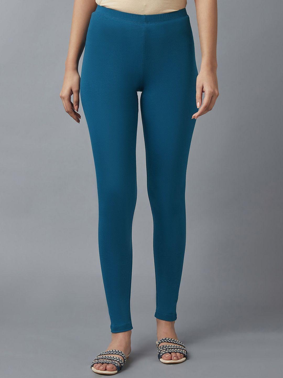 elleven woman blue cotton lycra tights