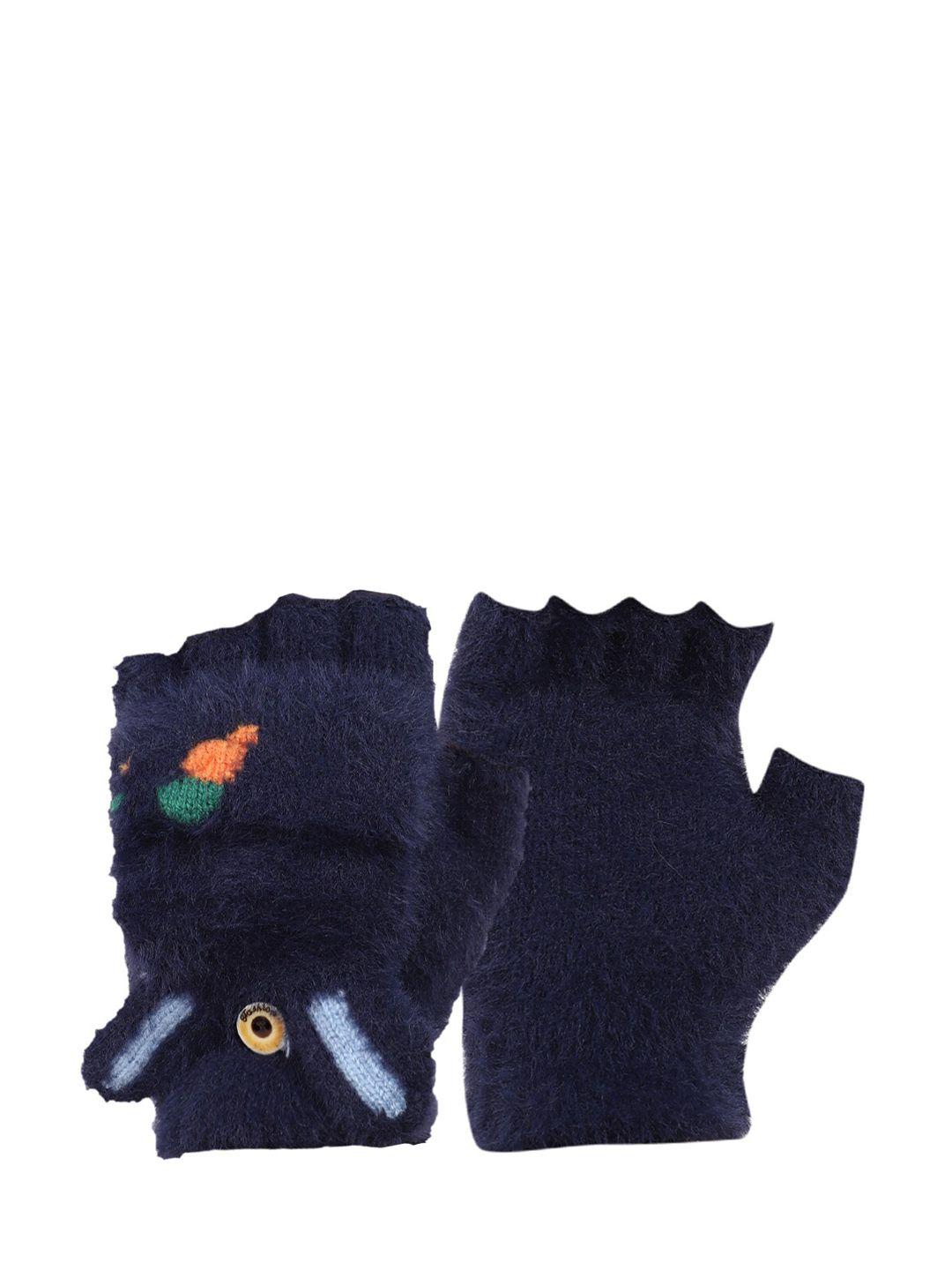 ellis blue solid winter gloves