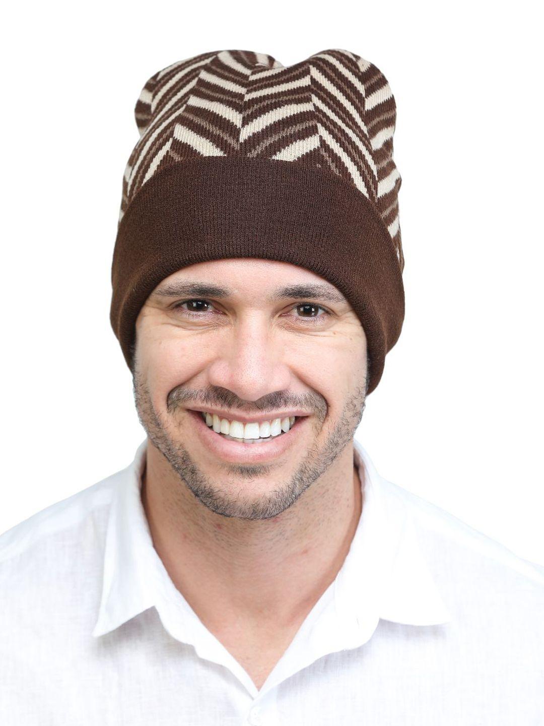 ellis men acrylic self design beanie