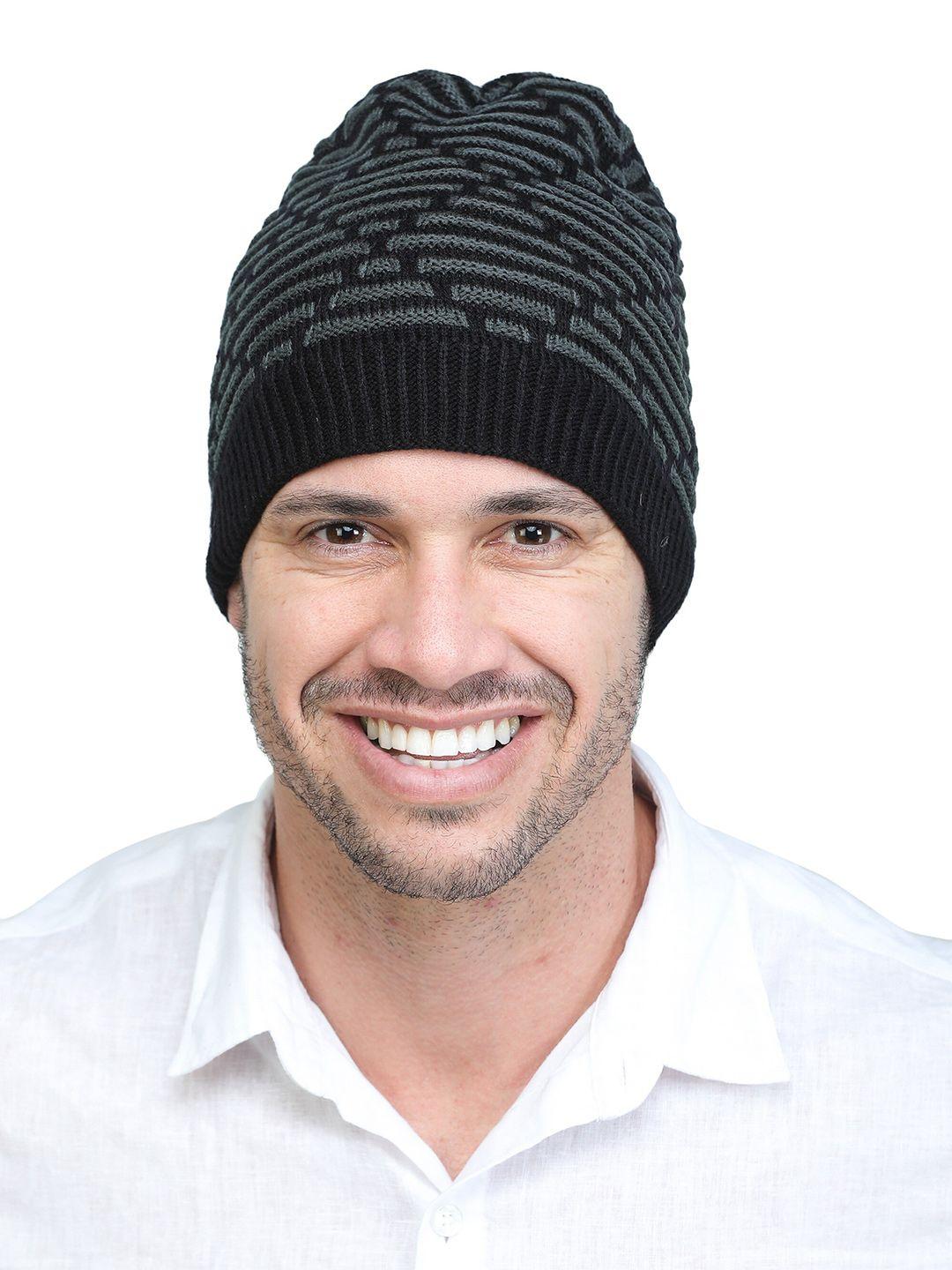 ellis men black & grey ascot cap