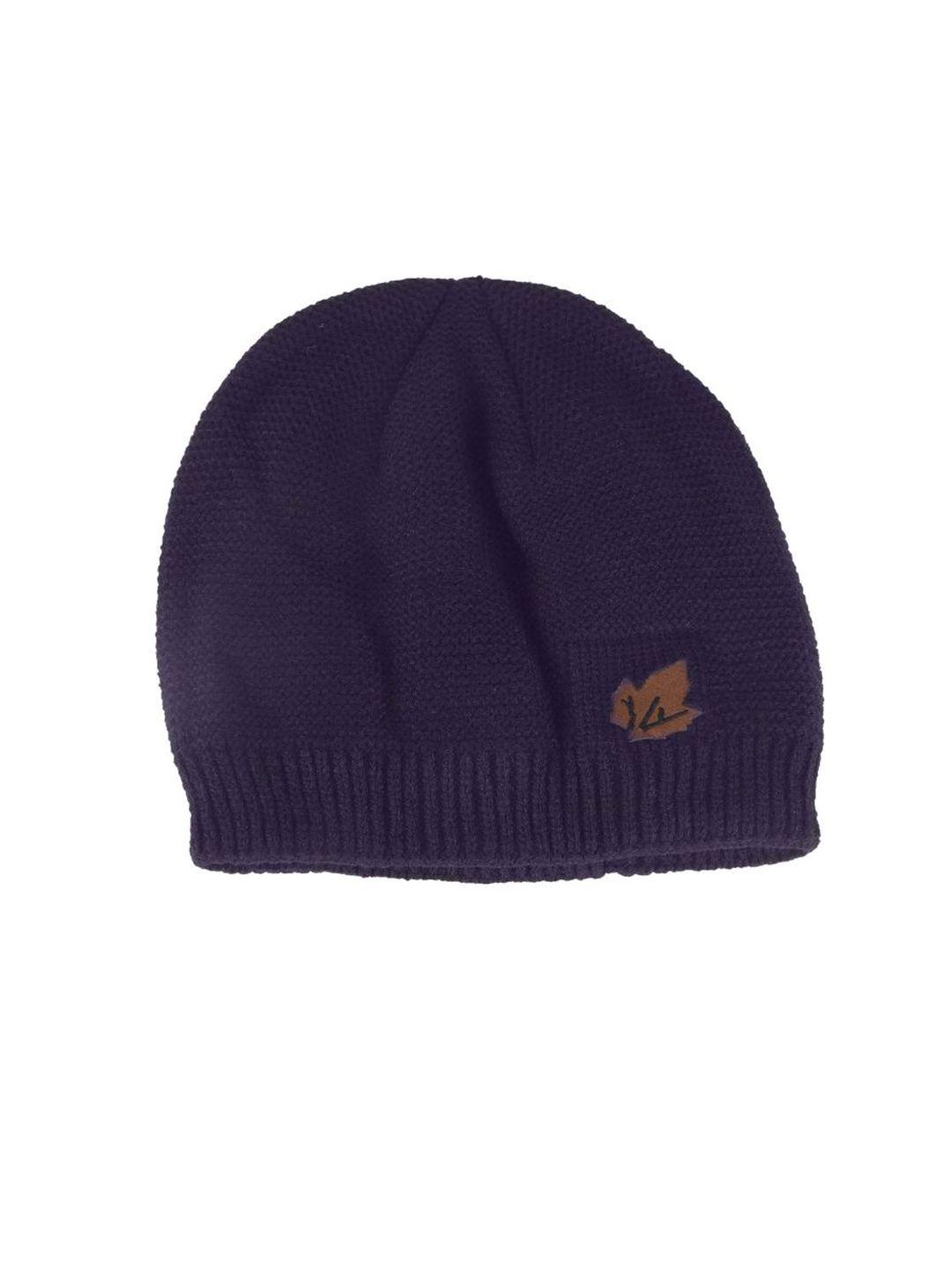 ellis men blue self design beanie