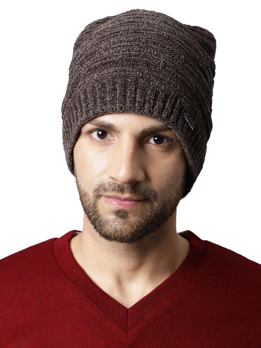 ellis men self design acrylic beanie