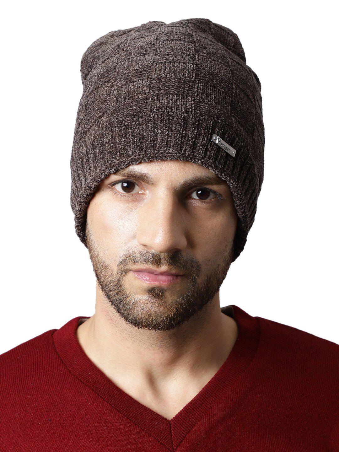 ellis men self design acrylic beanie