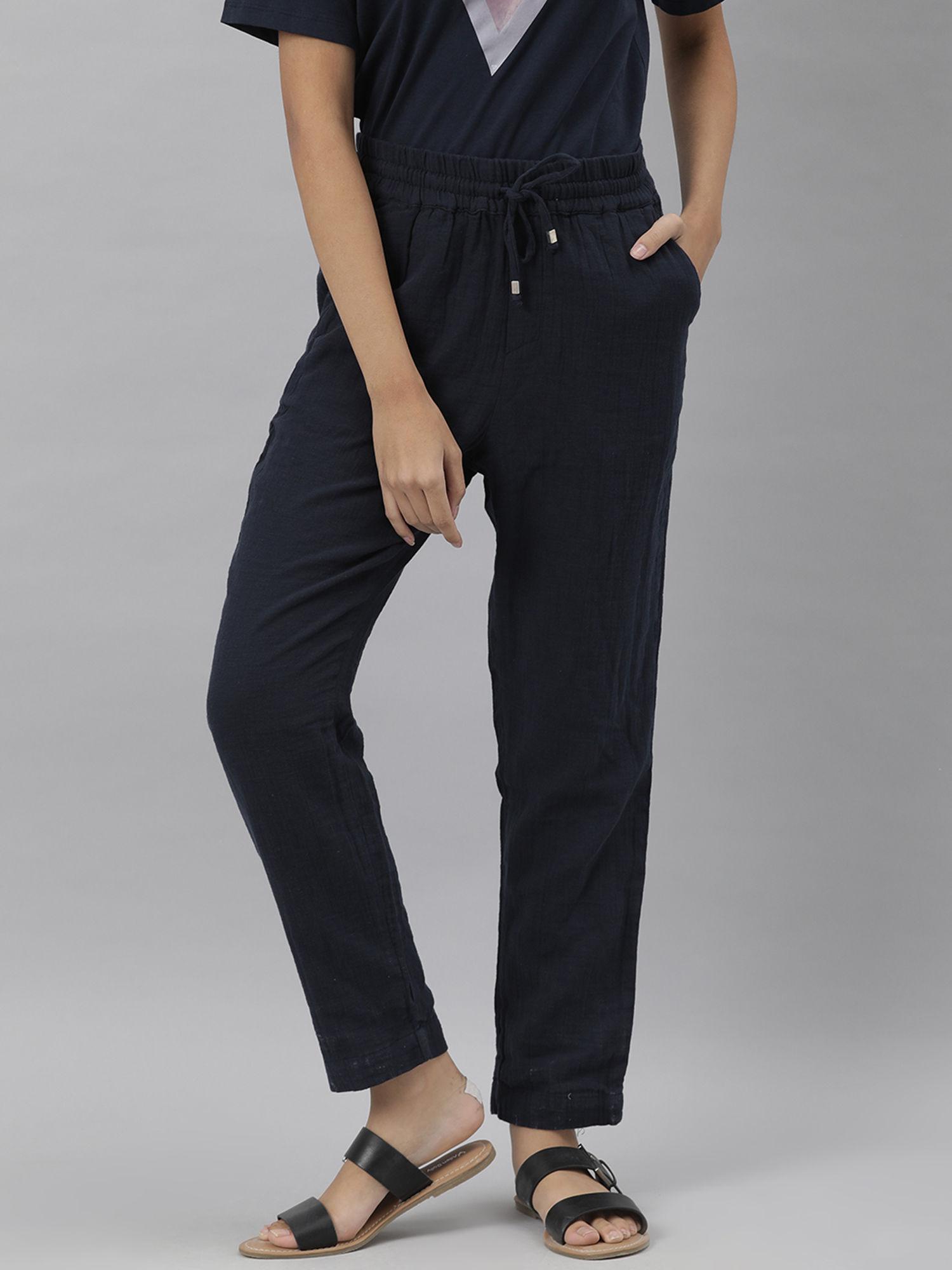 elo navy trouser