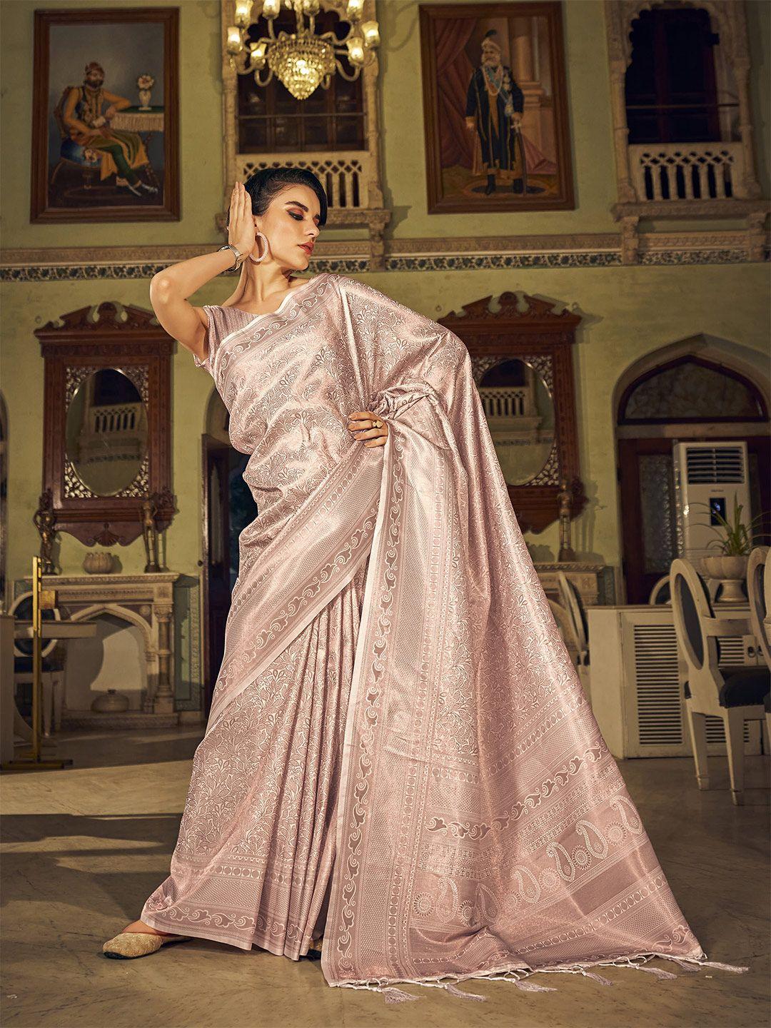 elora woven design printed saree