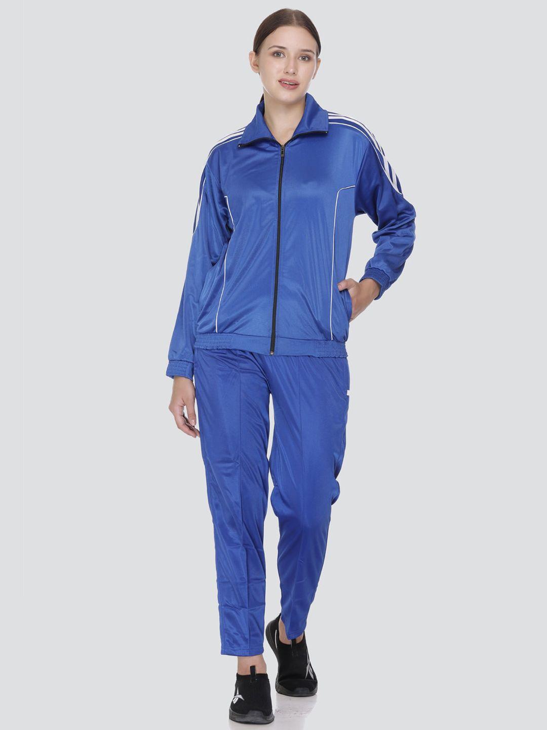 elpida mock collar long sleeves cotton tracksuit