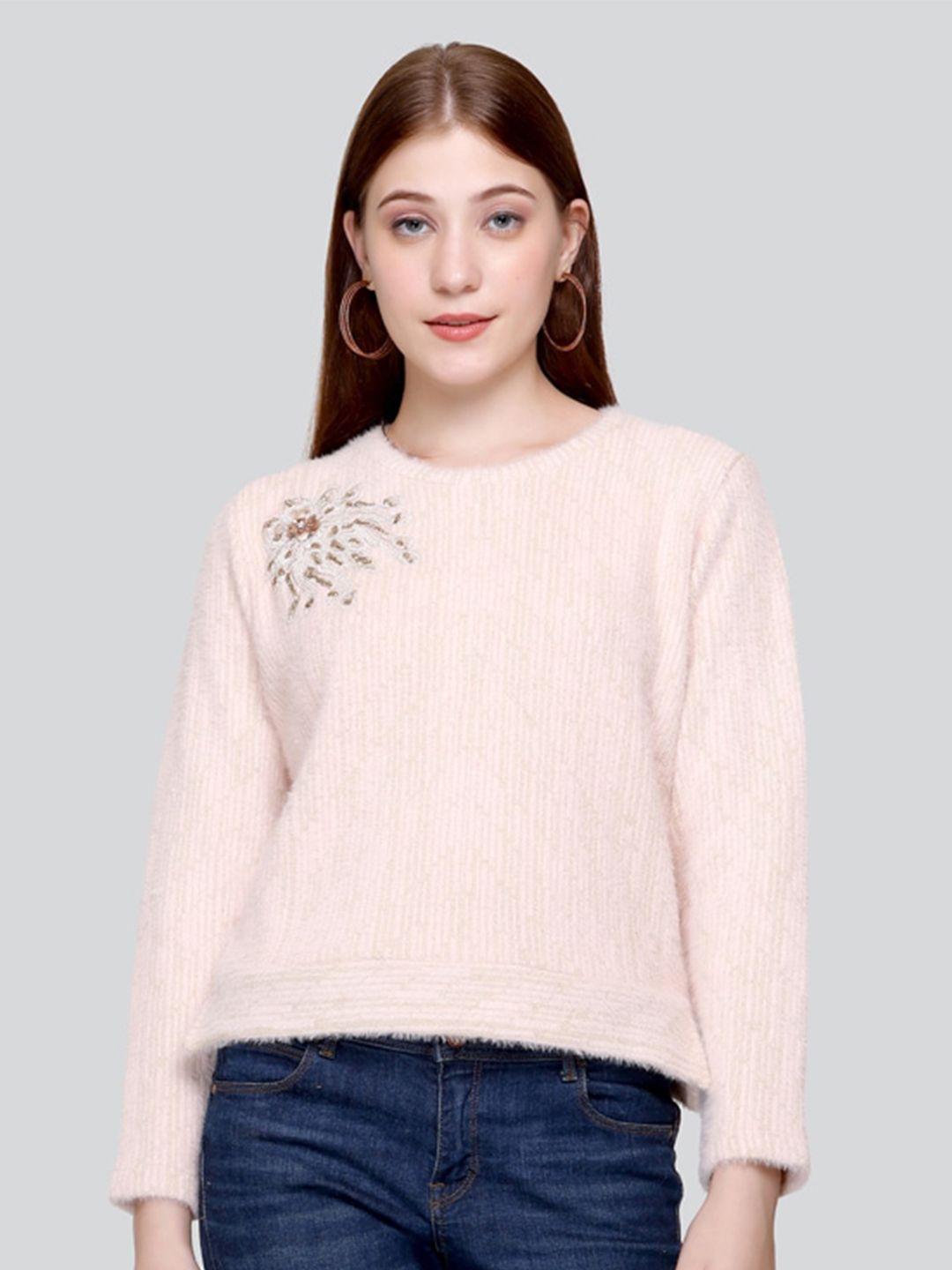 elthia embellished woolen top