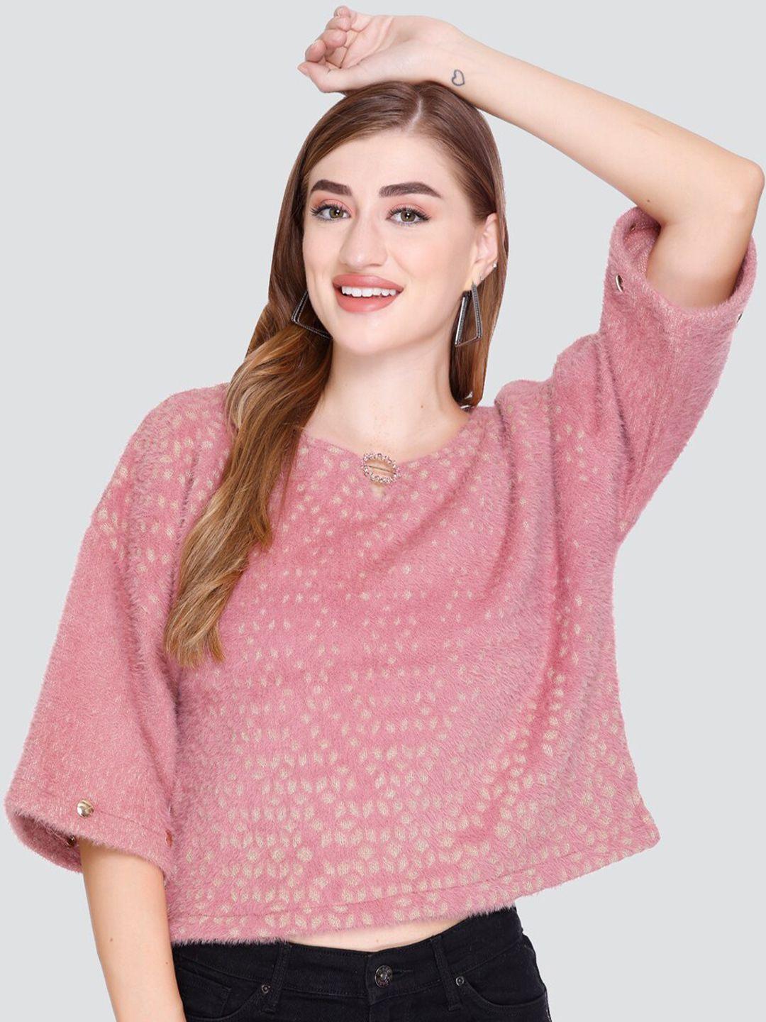 elthia self design wool top