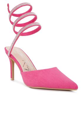elvira rihnestone embellished sandals - pink