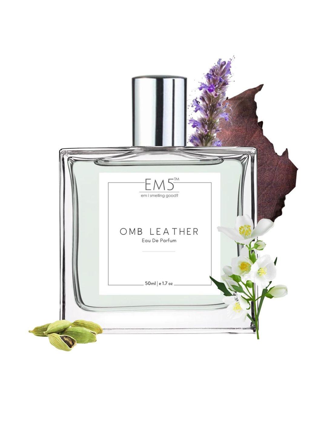 em5 omb leather eau de parfum - 50ml