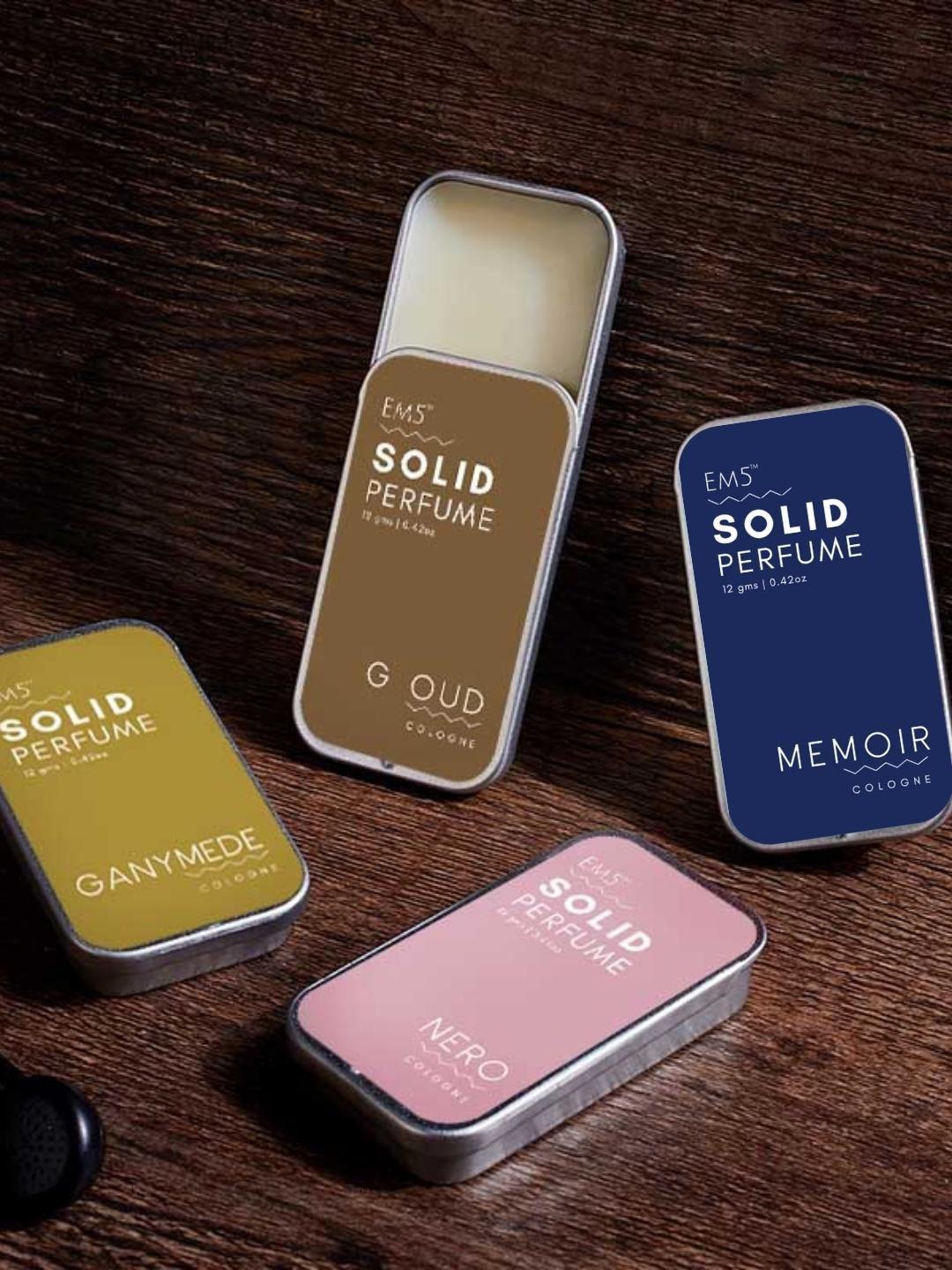 em5 solid set of 4 memoir-ganymede -g oud-nero cologne perfume - 12g each