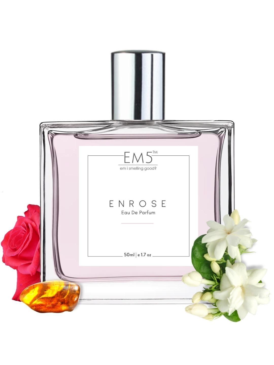 em5 women enrose rose musky powdery eau de parfum 50ml