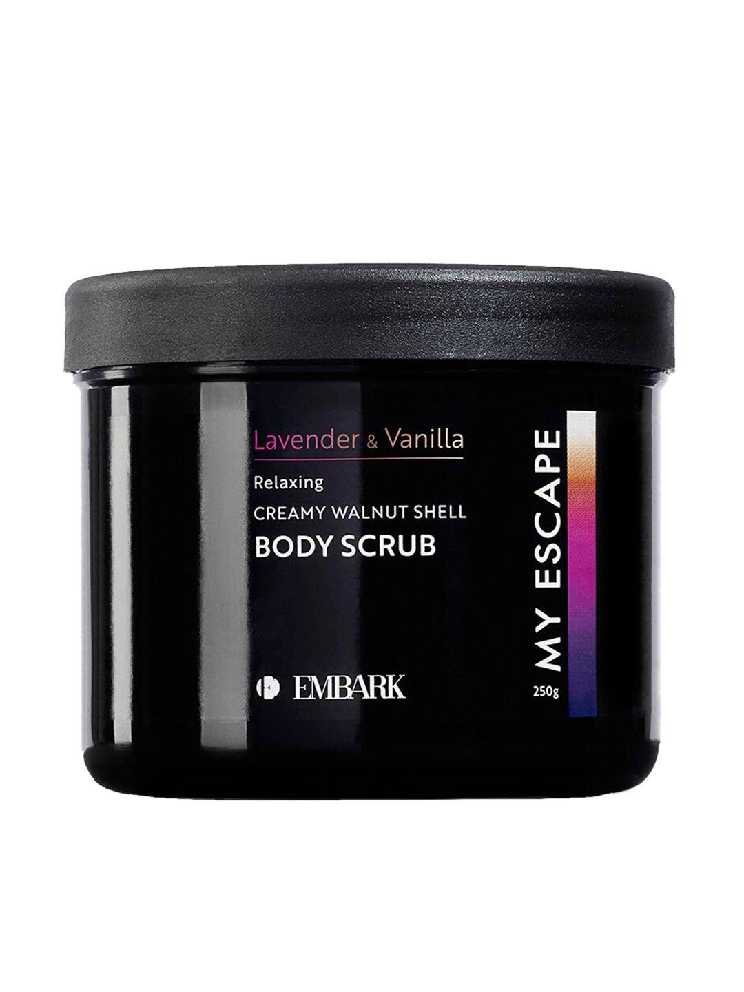 embark my escape relaxing creamy walnut shell body scrub - 250 g