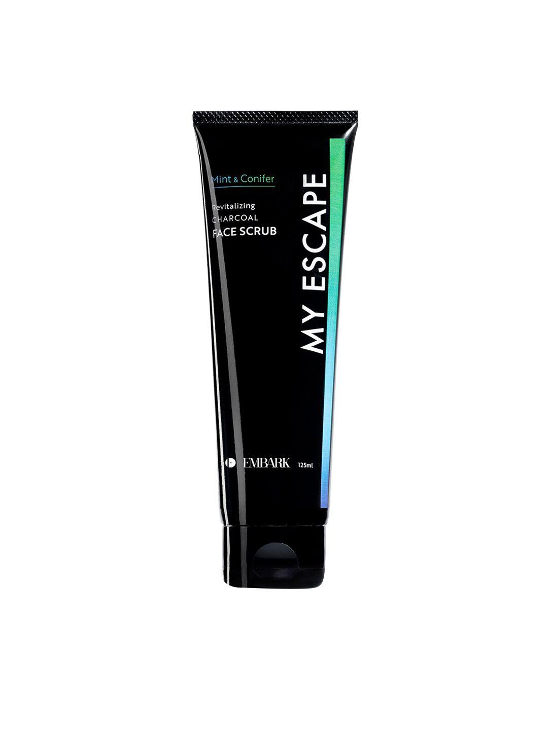 embark unisex my escape revitalizing charcoal face scrub-125ml