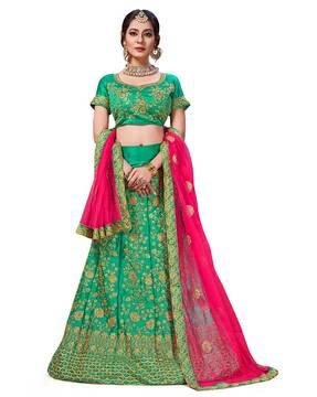 embellished & embroidery lehenga choli set with dupatta