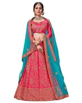 embellished & embroidery lehenga choli set with dupatta