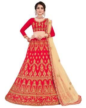 embellished & embroidery lehenga choli set with dupatta