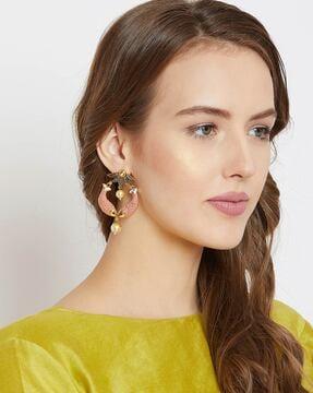 embellished  drop earrings