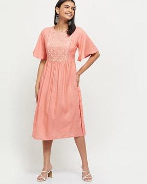 embellished a-line dress