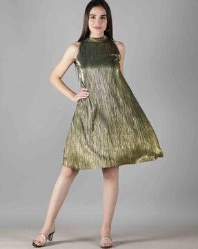 embellished a-line dress