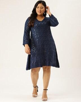 embellished a-line dress