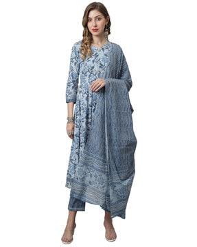 embellished a-line kurta set