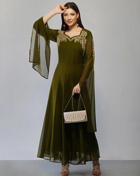 embellished a-line kurta