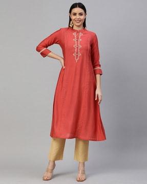 embellished a-line kurta