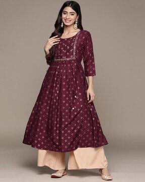 embellished a-line kurta