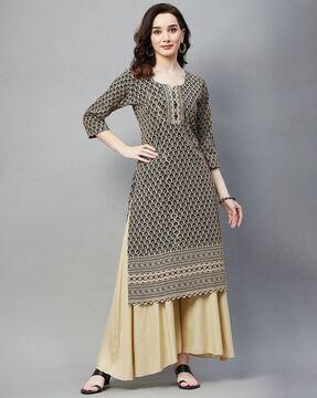 embellished a-line kurta