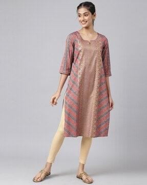 embellished a-line kurta