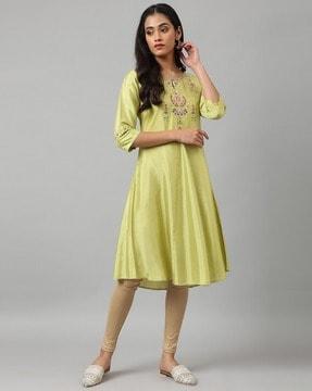 embellished a-line kurta