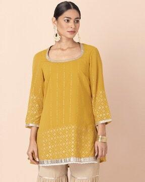 embellished a-line kurta