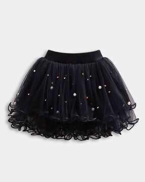 embellished a-line skirt