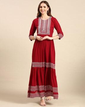 embellished anarkali kurta