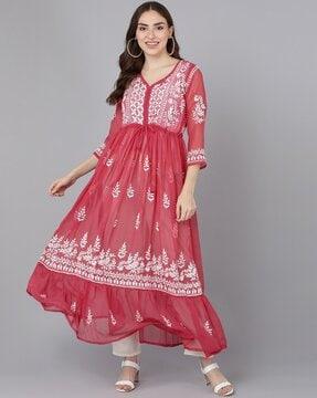 embellished anarkali kurta