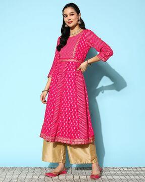 embellished anarkali kurta