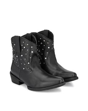 embellished ankle boots