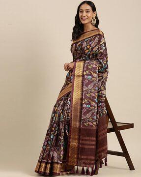 embellished banarasi jacquard silk saree