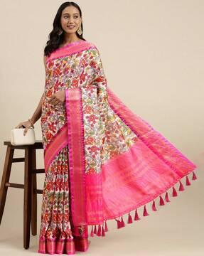 embellished banarasi jacquard silk saree