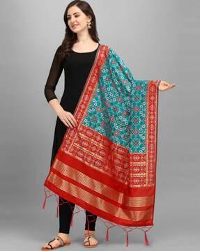 embellished banarasi silk dupatta