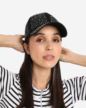 embellished baseball cap