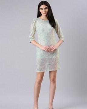 embellished bodycon dress