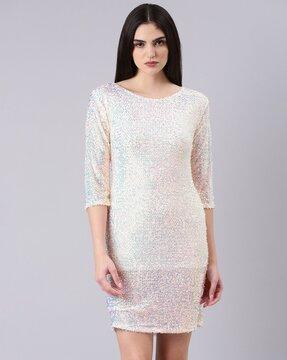 embellished bodycon dress