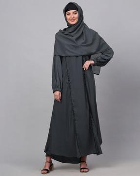 embellished burqa with scarf