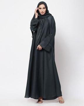 embellished burqa with scarf