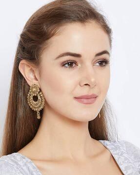 embellished chandbali earrings